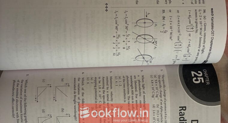 Karnataka kcet chapterwise solutions