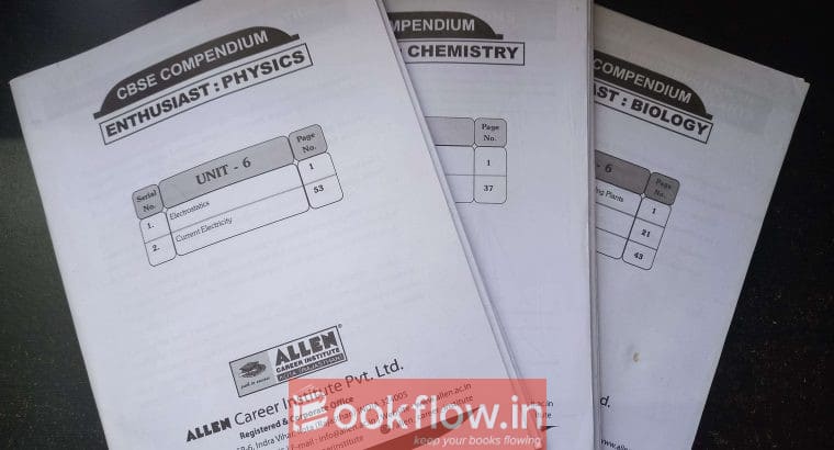 Allen CBSE Compendium Class 12 (Phy, Chem, Bio)