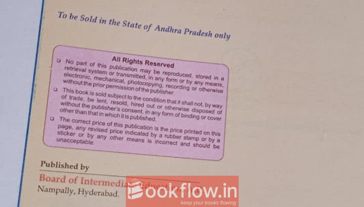 Intermediate 2nd year textbook-Chemistry & Physics