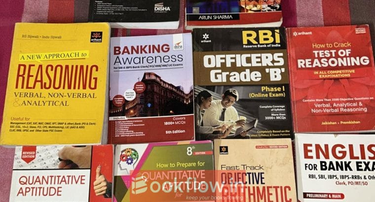 Books for Competitive Exam Prep (Bundle)