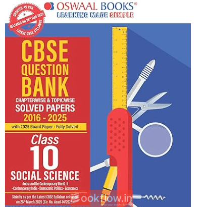 Oswall class 10 cbse question bank of SST 2025-26