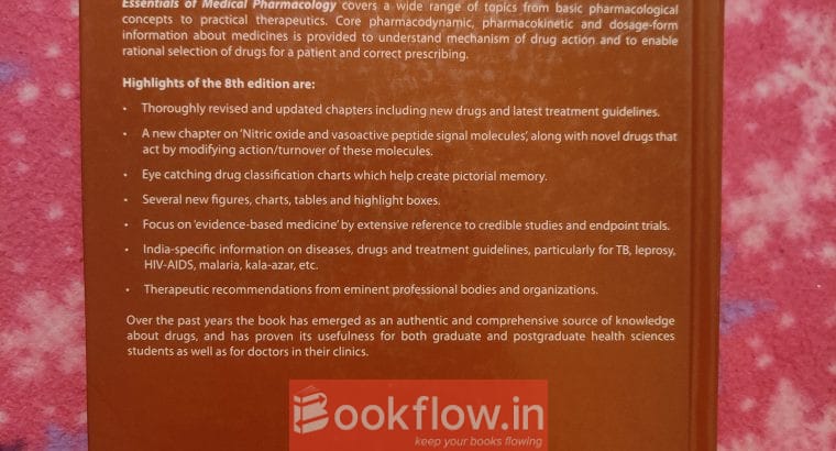 Essentials of Medical Pharmacology by KD Tripathi