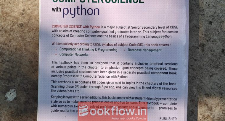 Computer Science with Python CLASS 12 SUMITA ARORA