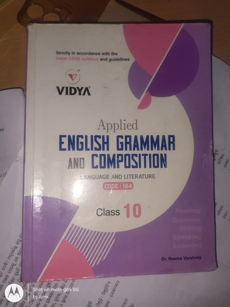 VIDYA applied ENGLISH GRAMMAR AND COMPOSITION 10