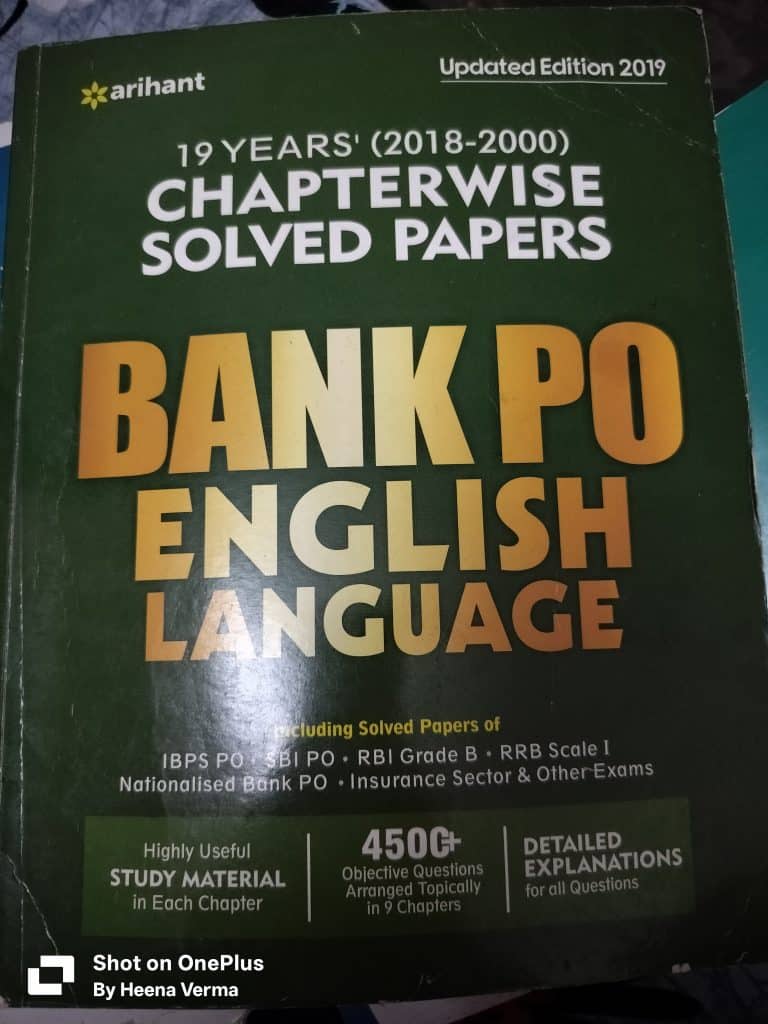 Bank PO Learning book