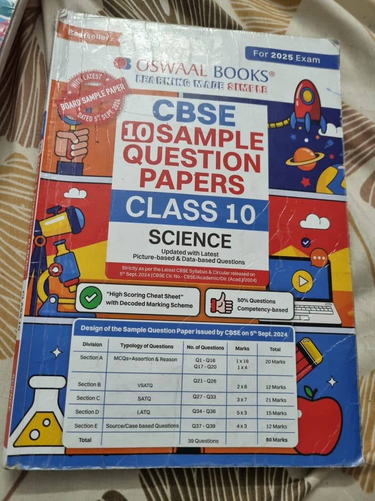 Oswaal Class 10 CBSE 10 Sample Question Paper S