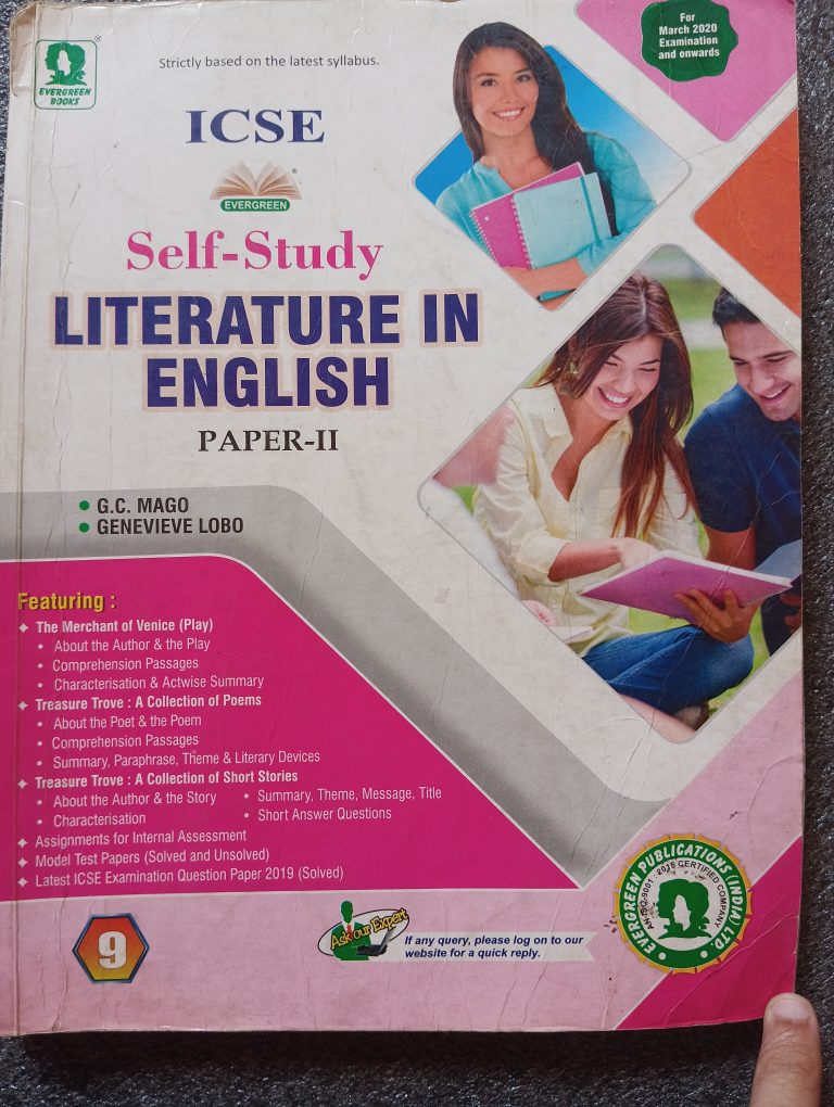 English literature book for class 9