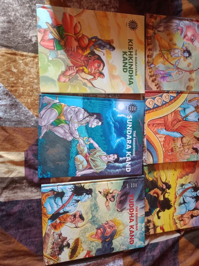 Valmiki’s Ramayana comic books (set of 6)