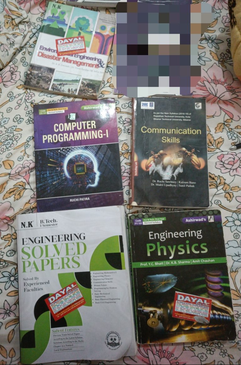 B.Tech 1st Year Engineering Books
