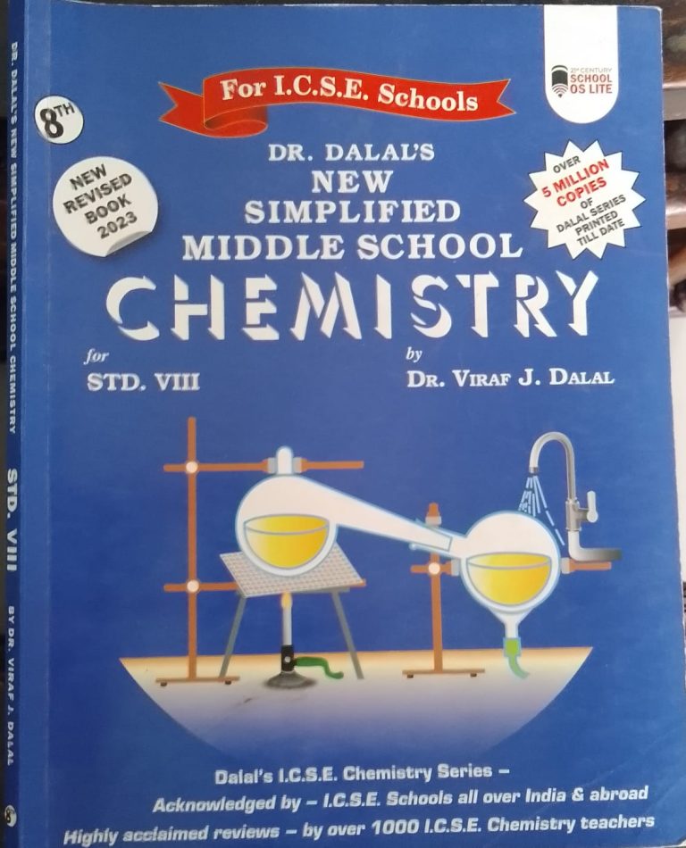 ICSE Class 8 Chemistry Textbook by V J. Dalal