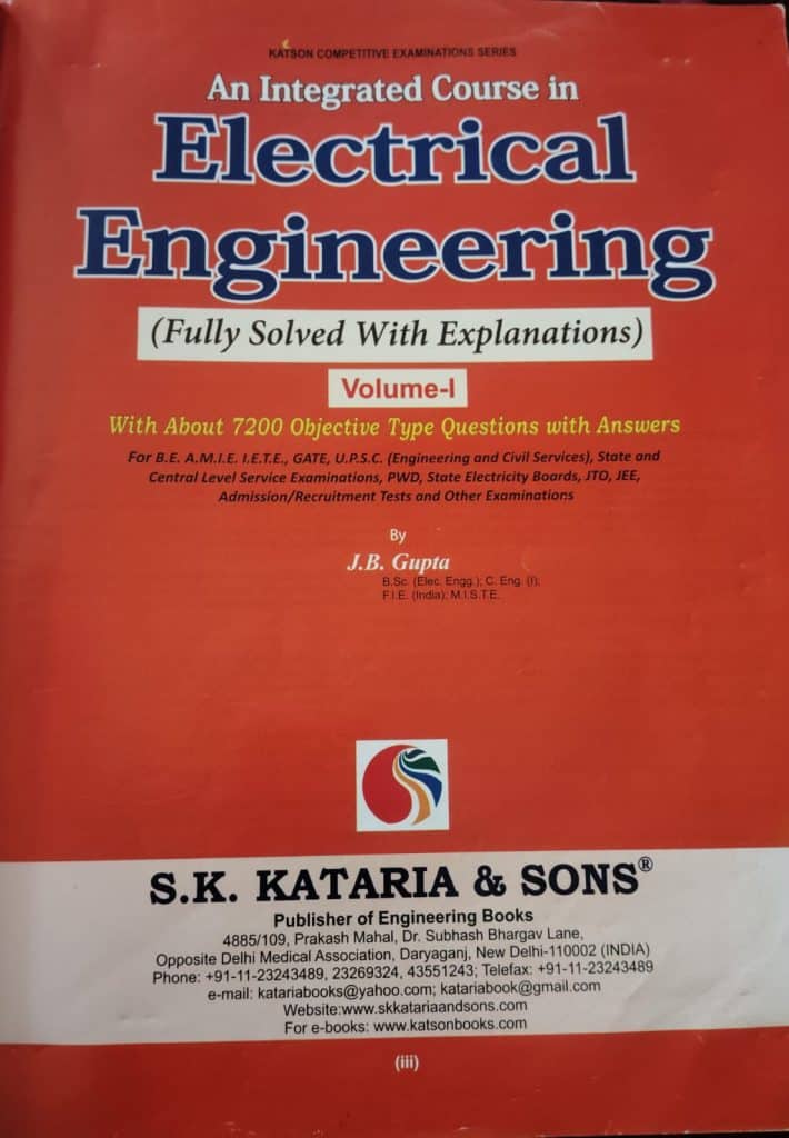 An Integrated Course in Electrical Engineering JB photo 3