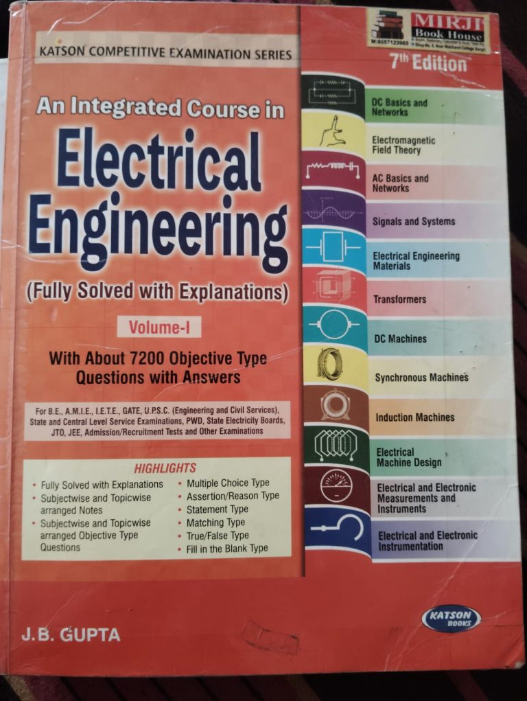 An Integrated Course in Electrical Engineering JB
