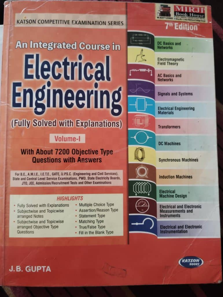 An Integrated Course in Electrical Engineering JB