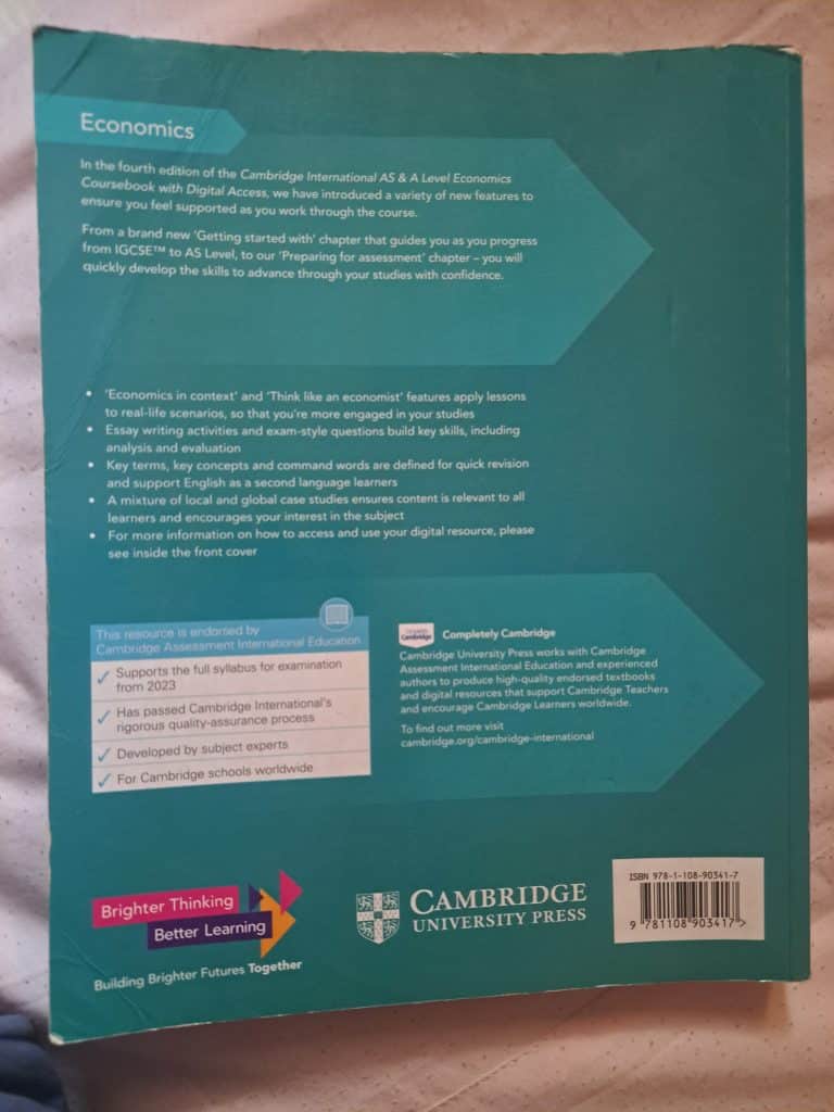 Economics A Level Textbook photo 2