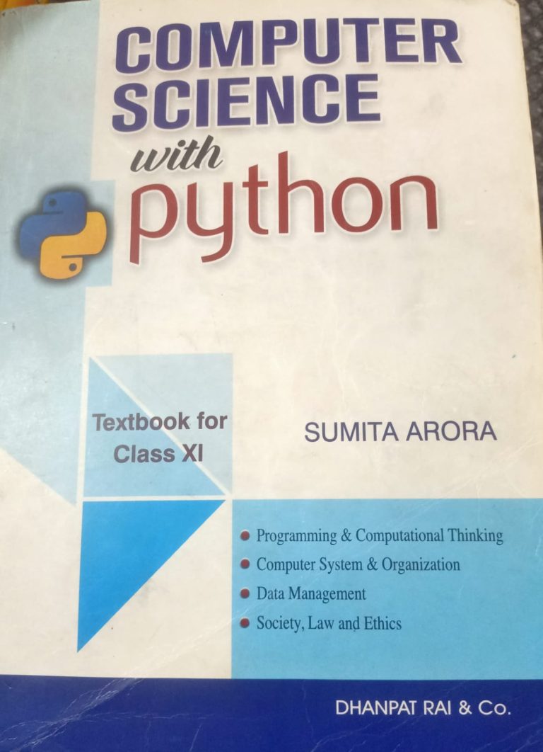 computer science with python(Sumita Arora)