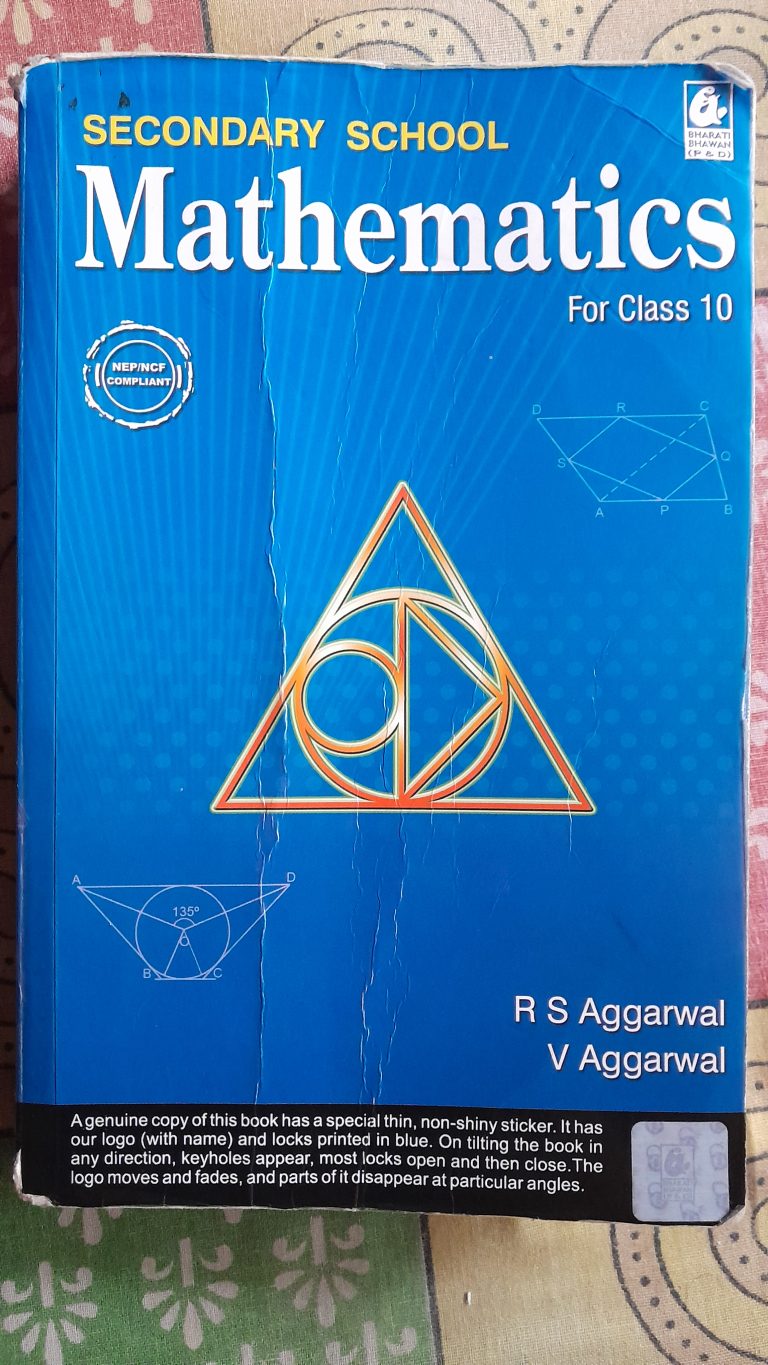 Secondary School Maths for Class 10 R S Aggarwal