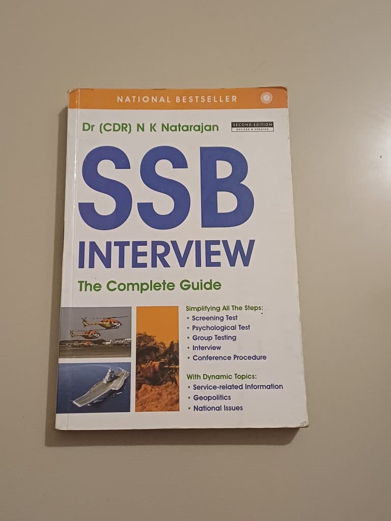 SSB Interview (Dr (Cdr) N K Natarajan)