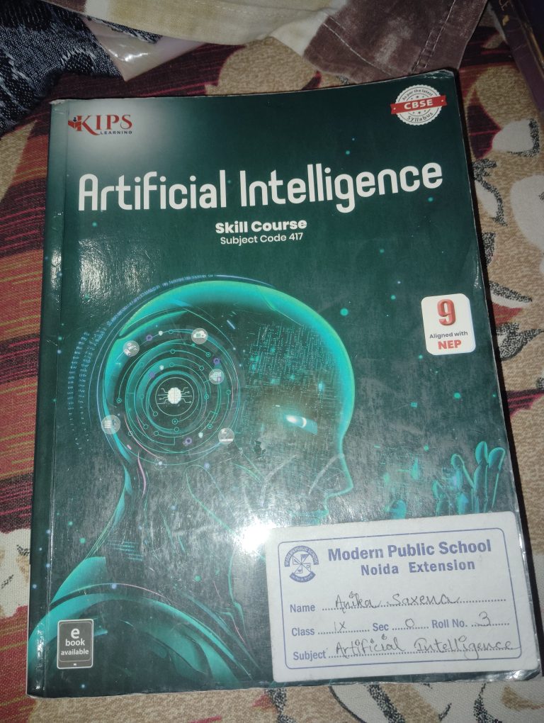Kips Learning, Artificial Intelligence Class 9