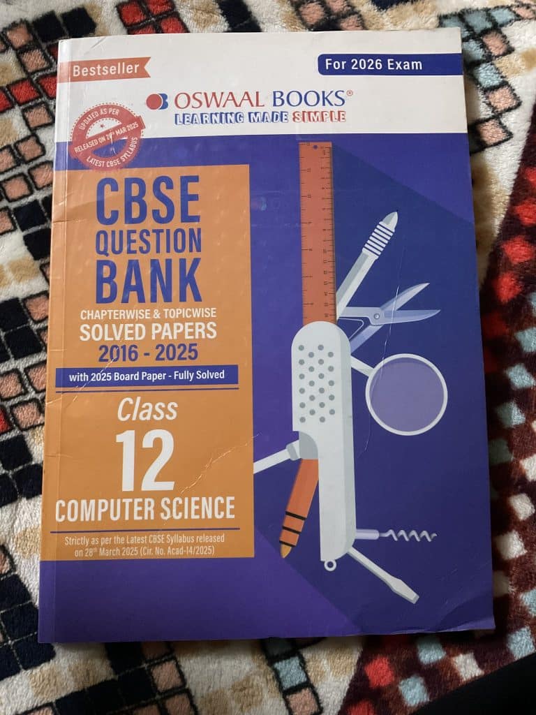 CBSE Question Bank Computer Science For Class 12