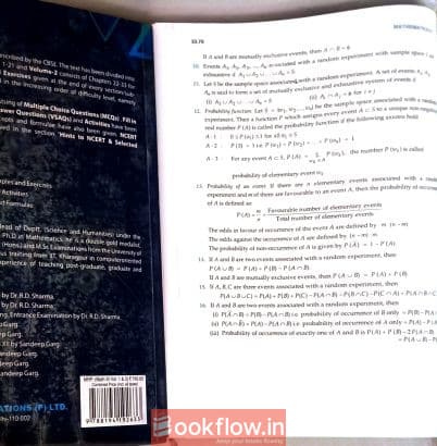 RD Sharma Class 11 Maths Vol 1 & 2 for JEE/CET