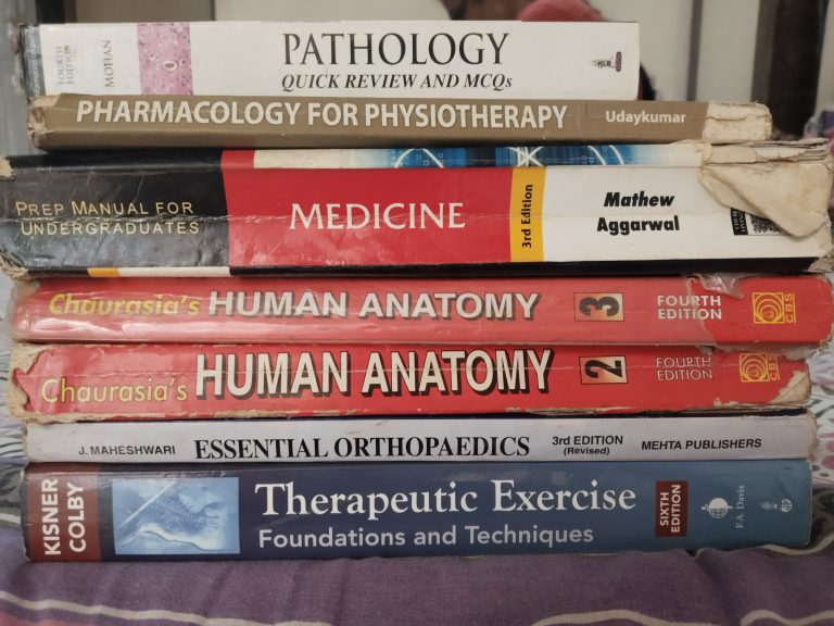 Set of 7 Physiotherapy Books