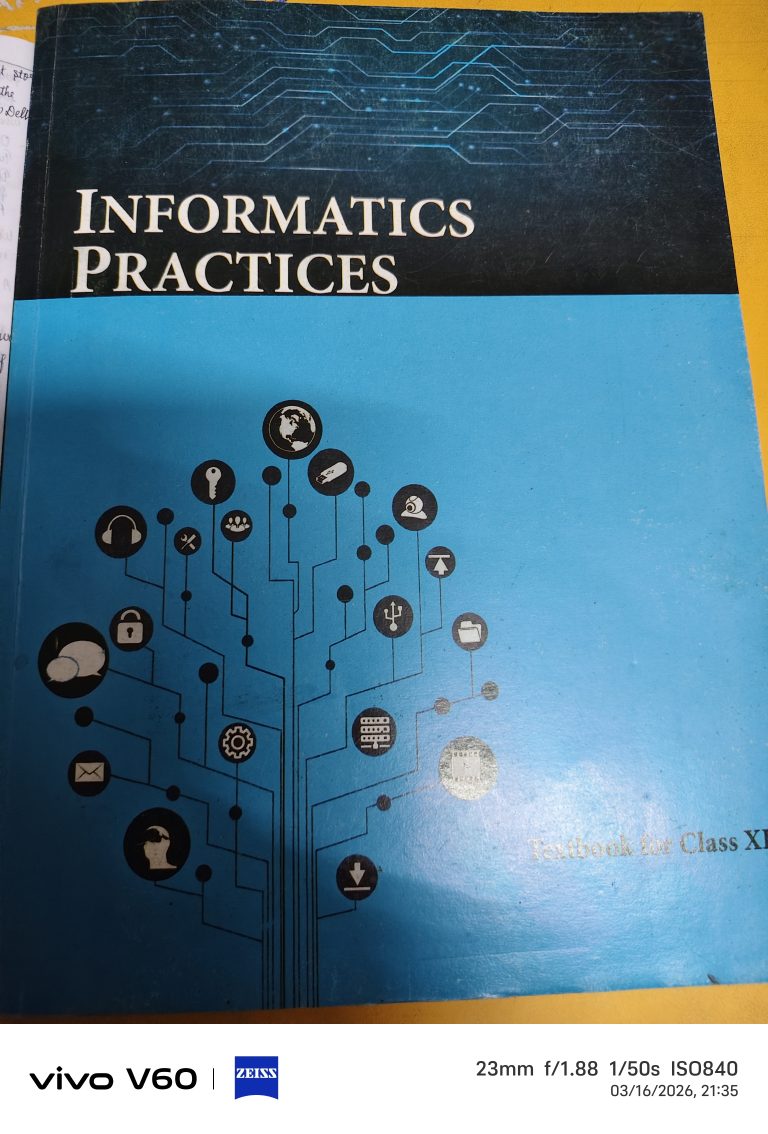 Informatics Practices ncert textbook