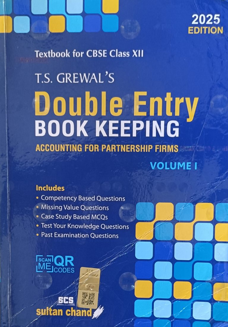 T.S. Grewal Double Entry Book Keeping – Class 12