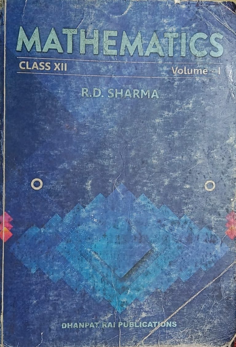 RD Sharma Mathematics class 12th volume 1