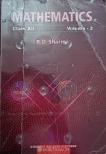 RD Sharma Mathematics class 12th volume 2