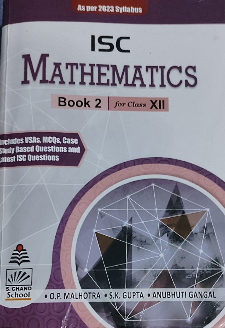 ISC Mathematics Book 2