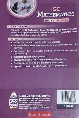 ISC Mathematics Book 2