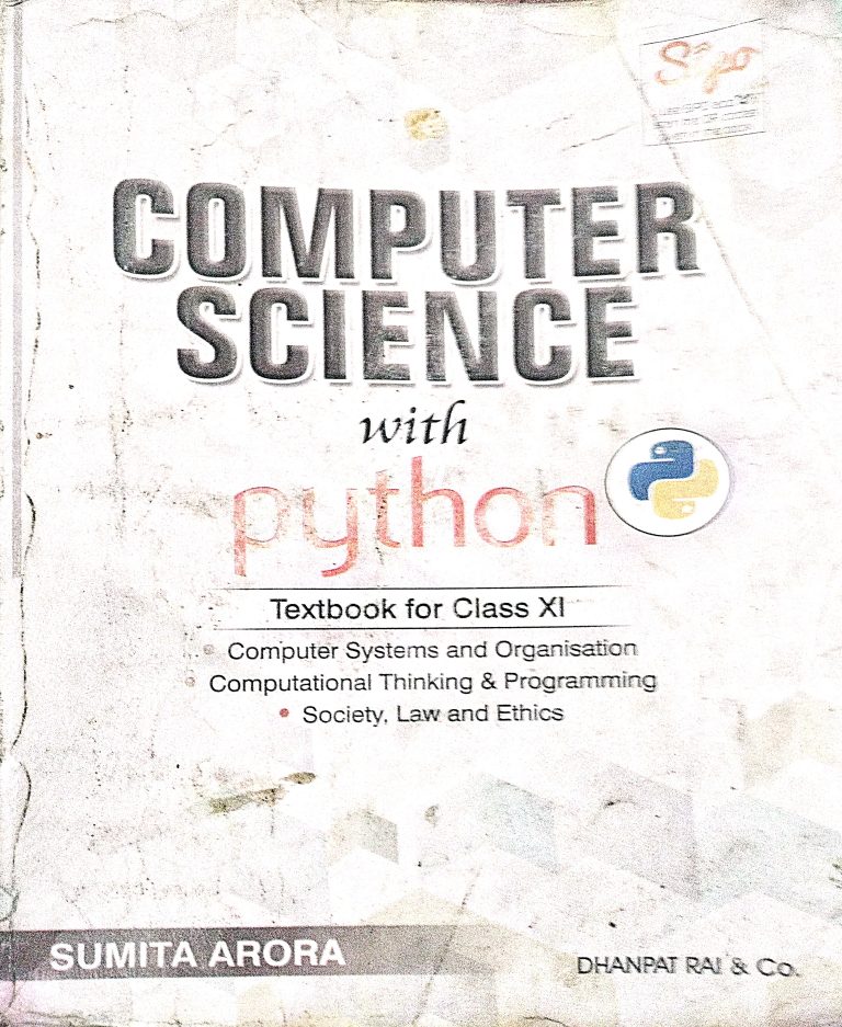 Class 11 Computer Science (Python) – Sumita Arora