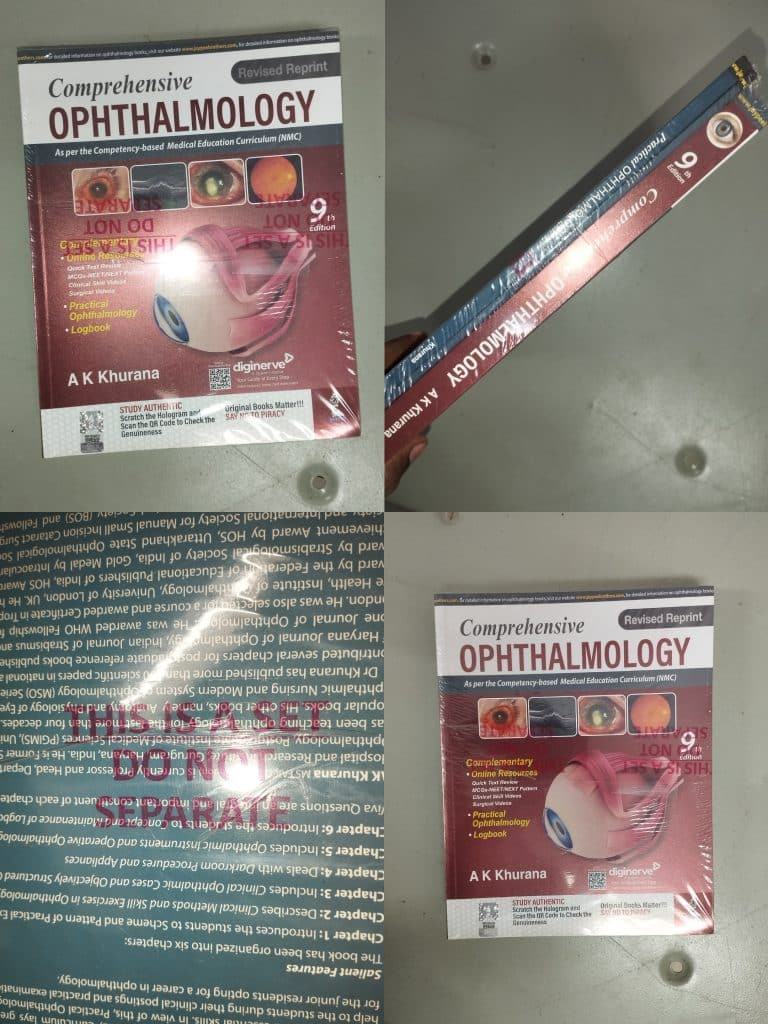 AK khurana oopthalmology book