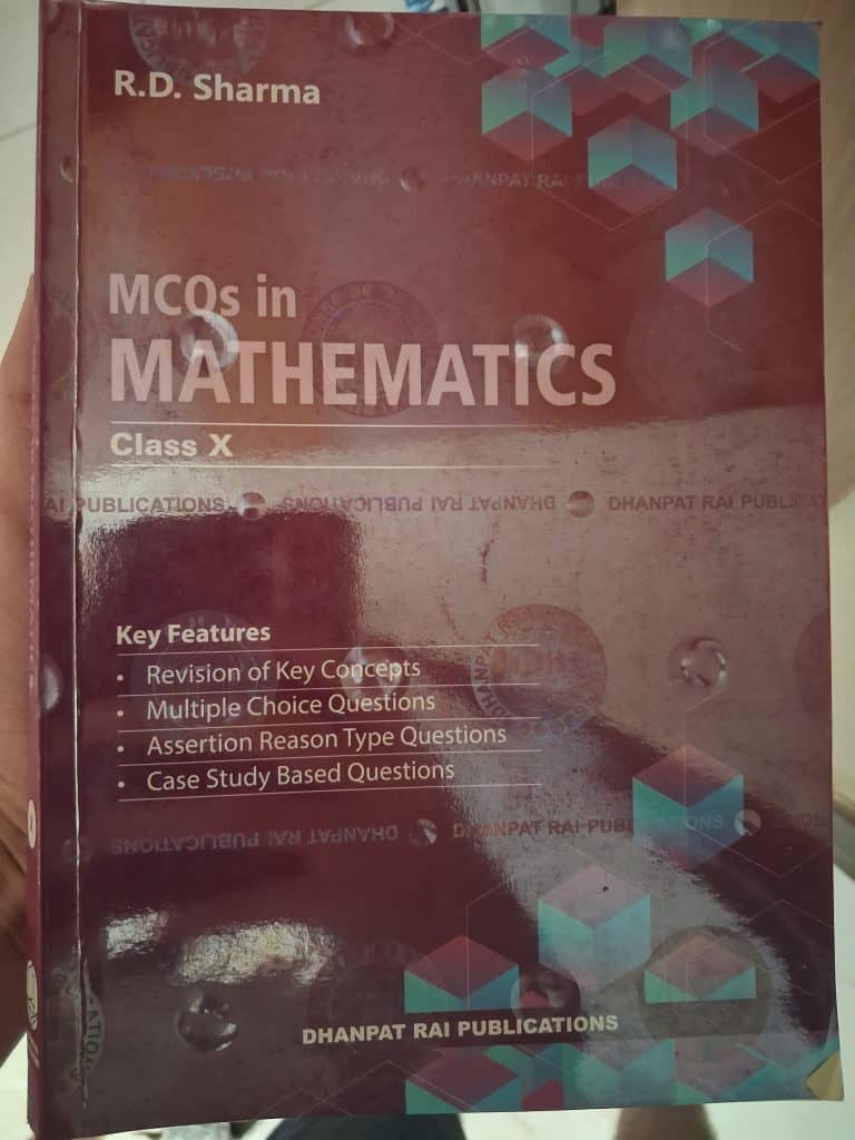MCQ in mathematics- Class 10th, RD sharma