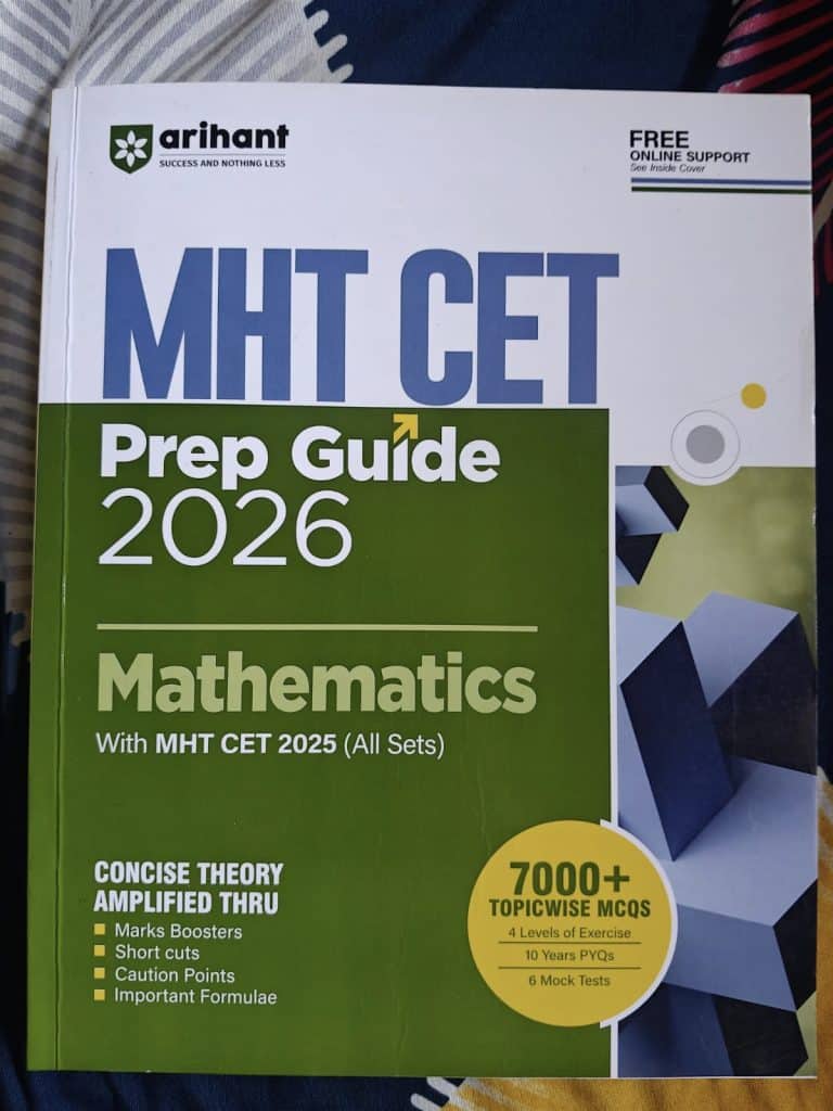 MAH CET prep guide MATHS