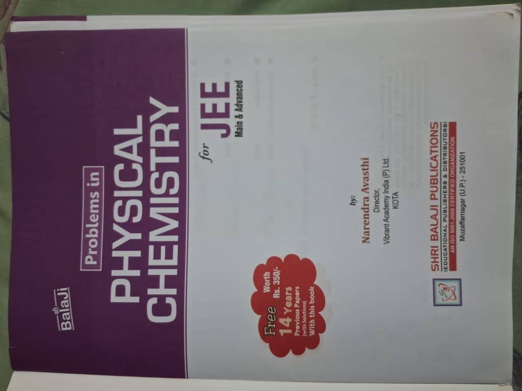 Problems in Physical Chemistry for JEE (Main & Adv photo 2