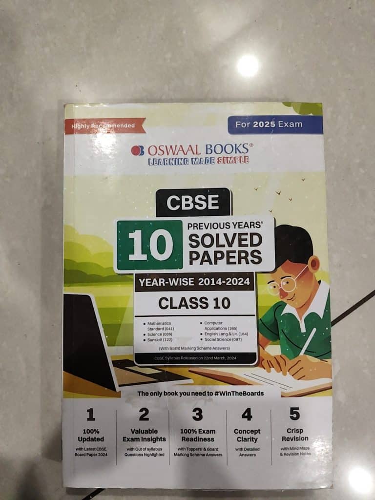 CBSE 10 PYP Oswaal