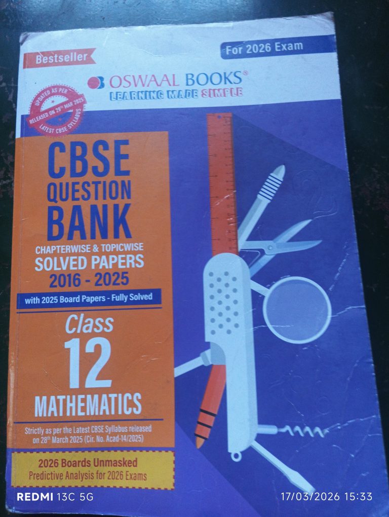 Oswaal cbse class 12 maths question bank 2016-2025