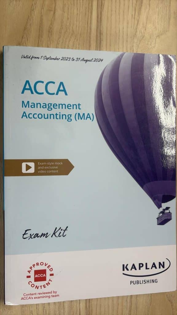 ACCA Management Accounting -MA Study Text+Exam Kit