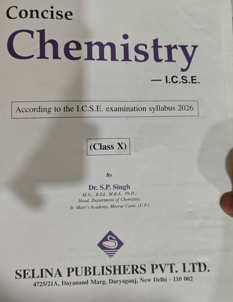 Concise Chemistry Class 10