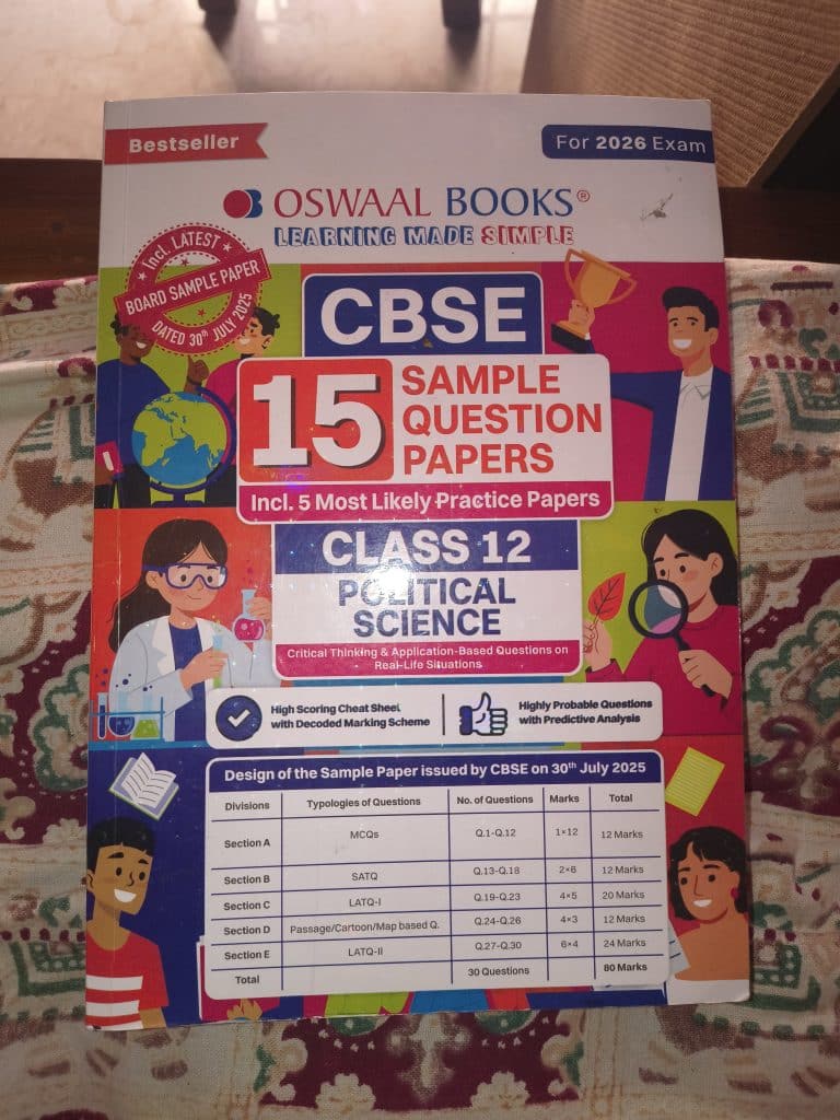 Oswaal class 12 political science