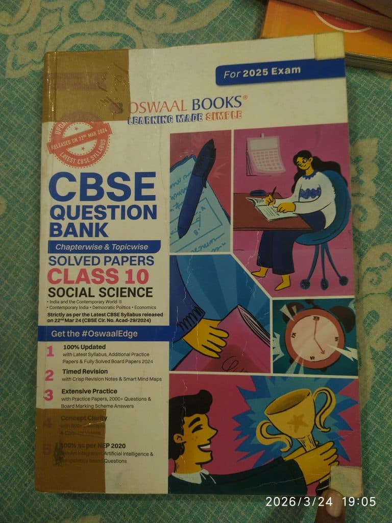 Oswal Question Bank Class 10th Social Science