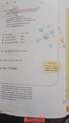 Advanced Problems in Organic Chemestry for JEE