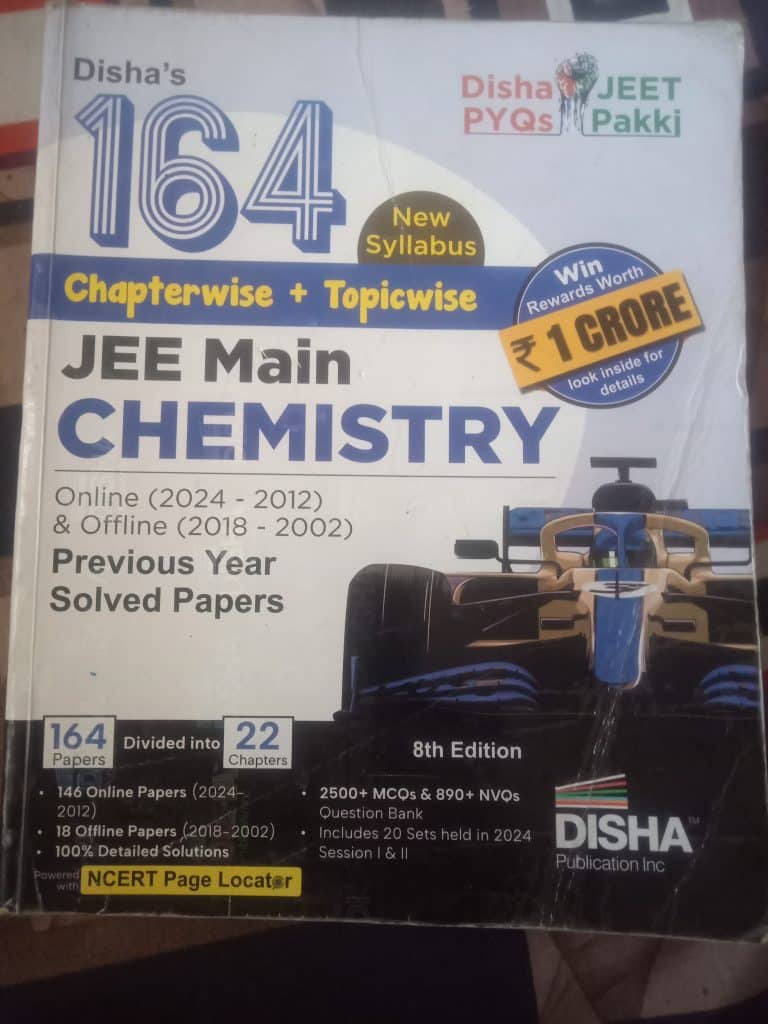 Disha’s 164 jee main chemistry