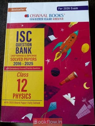 Oswaal books ISC 12th grade Solved Papers Physics