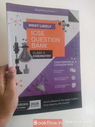 Oswal question bank chemistry class 10 icse 2025