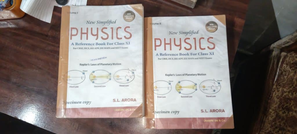 SL ARORA physics class 11