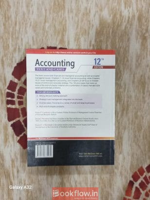 Accounting (Text and cases)