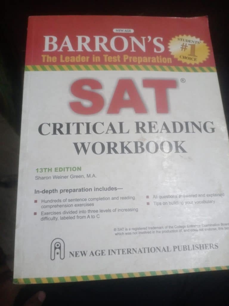 Book: Barron’s SAT Critical Reading Workbook
