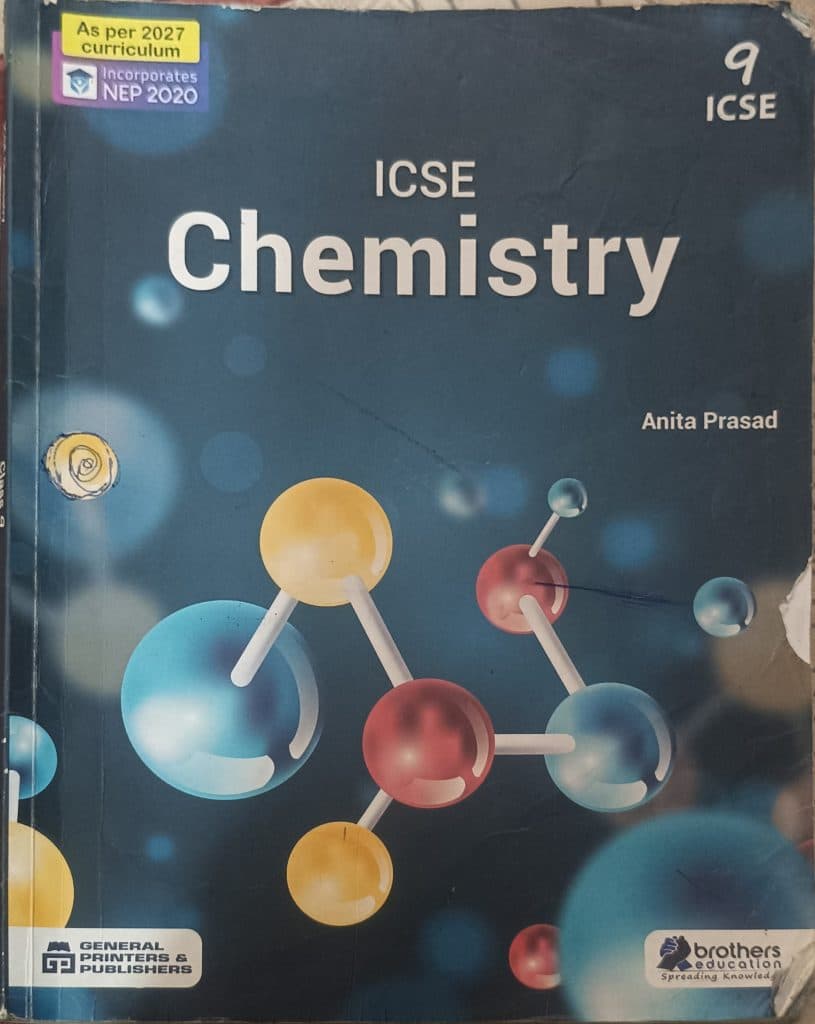 ICSE Chemistry class 9 as per 2027 curriculum
